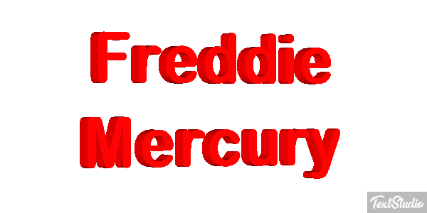 Freddie Mercury Text effect