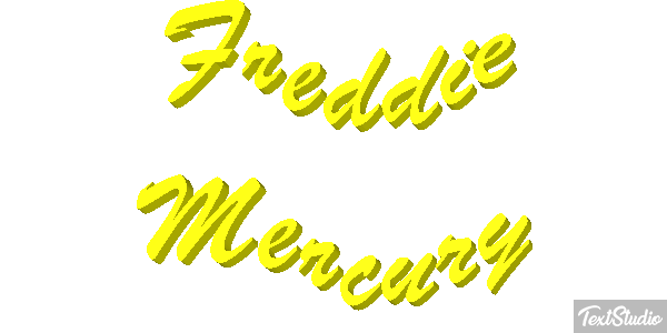 Freddie Mercury Text effect