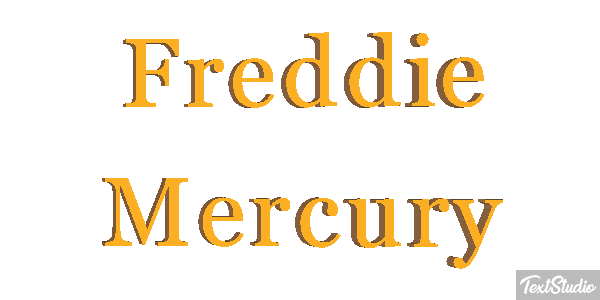 Freddie Mercury Text effect