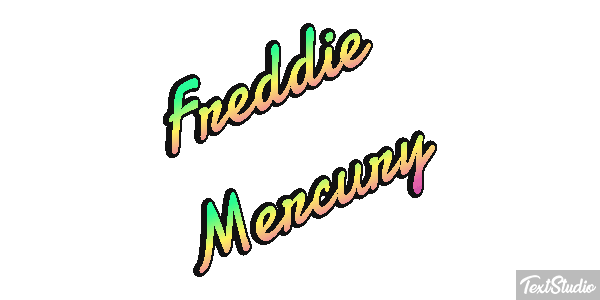 Freddie Mercury Text effect