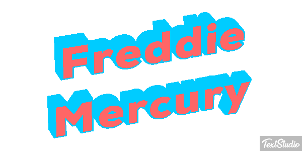 Freddie Mercury Text effect