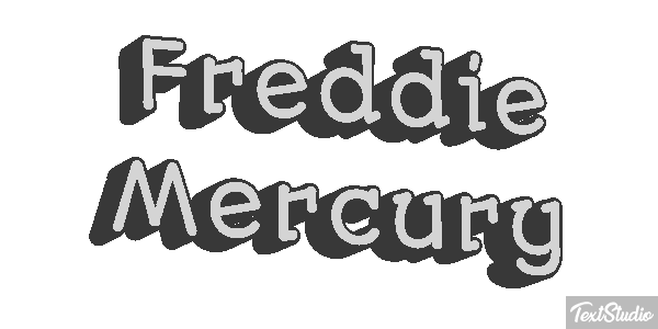 Freddie Mercury Text effect