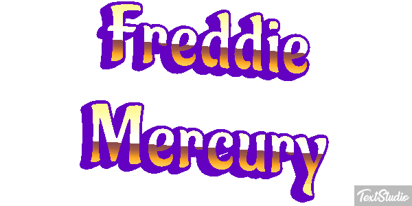 Freddie Mercury Text effect
