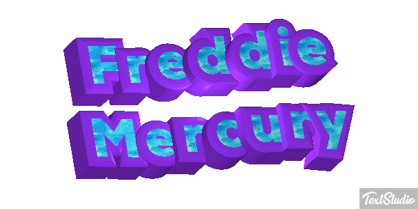 Freddie Mercury Text effect