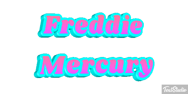 Freddie Mercury Text effect