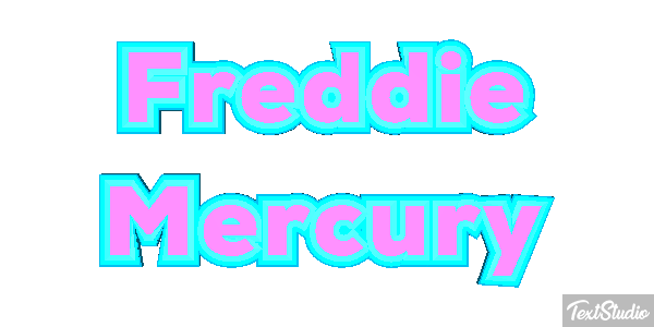 Freddie Mercury Text effect