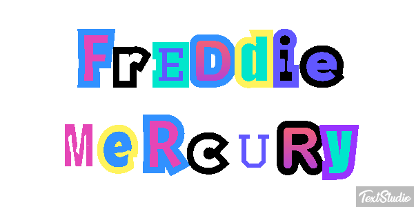Freddie Mercury Text effect