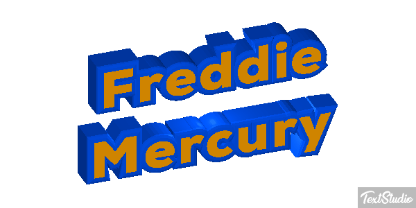 Freddie Mercury Text effect