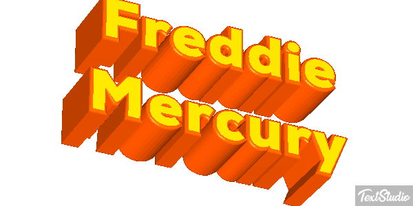 Freddie Mercury Text effect
