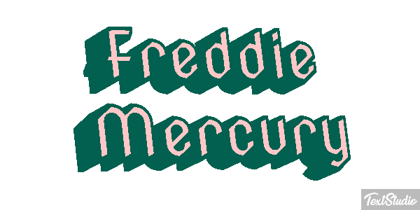 Freddie Mercury Text effect