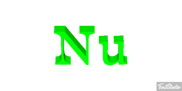 Ñu Efecto de texto