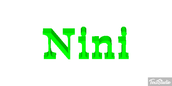 Nini Tekst effect