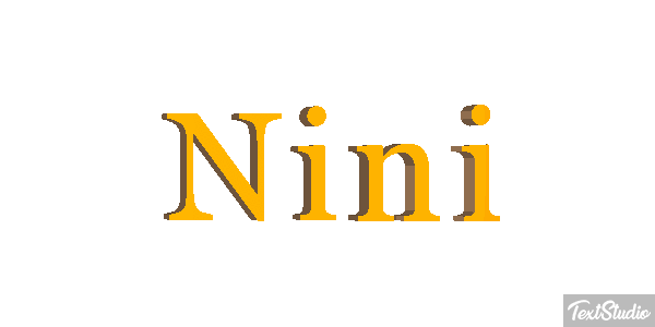 Nini Tekst effect