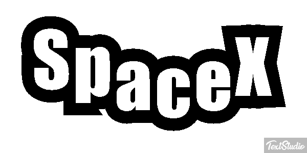 SpaceX Texteffekt