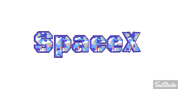 SpaceX Texteffekt