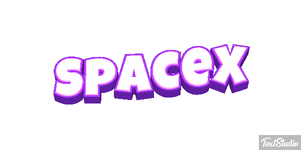 SpaceX Texteffekt