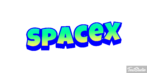 SpaceX Texteffekt