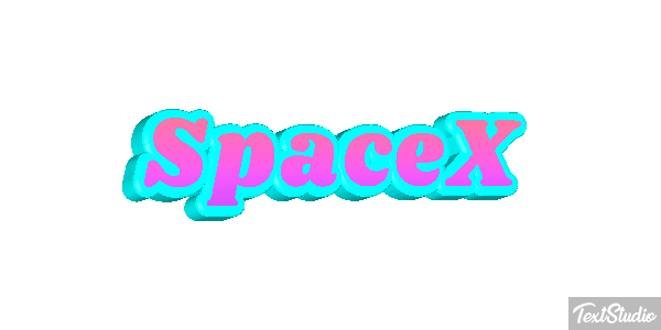 SpaceX Texteffekt
