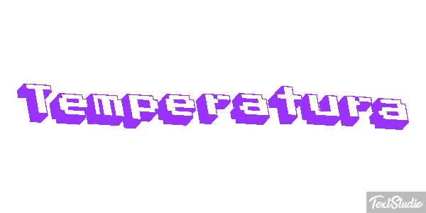 Temperatura Efeito do texto