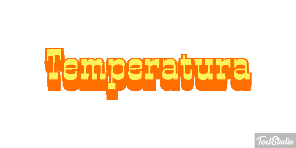 Temperatura Efeito do texto