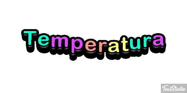 Temperatura Efeito do texto
