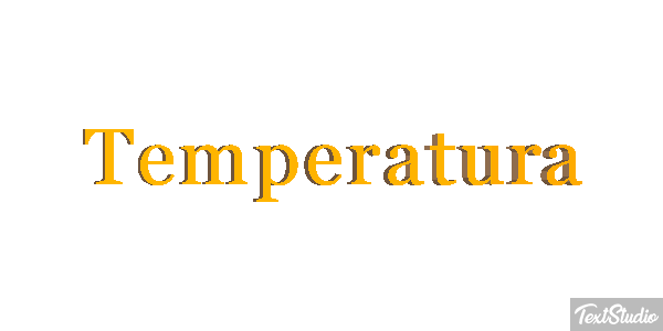 Temperatura Efeito do texto