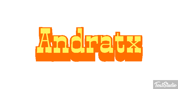 Andratx Текстовый эффект