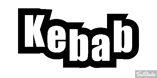 Kebab Text effect