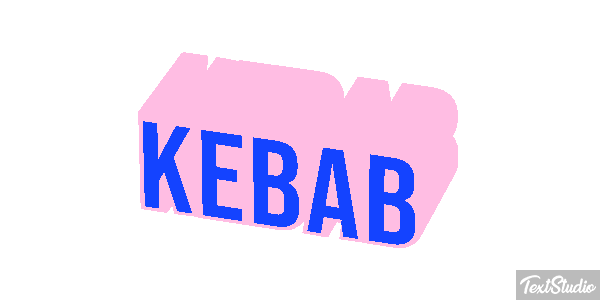 Kebab Text effect