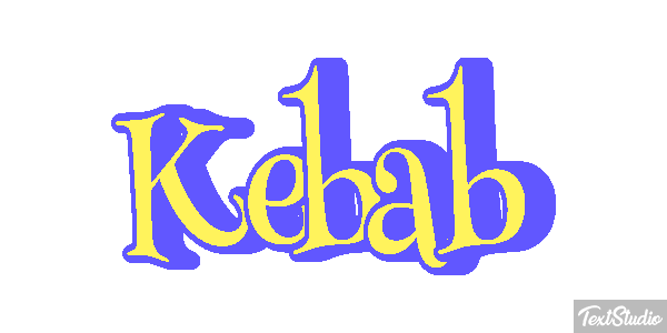 Kebab Text effect