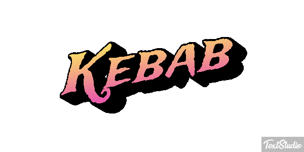 Kebab Text effect