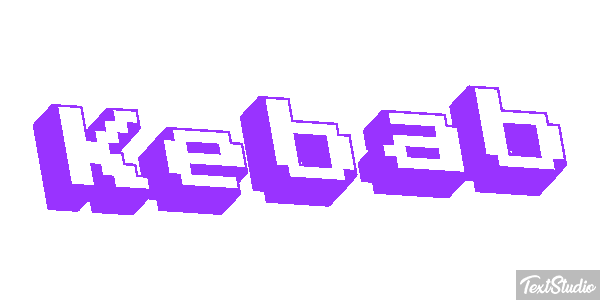 Kebab Text effect