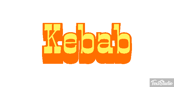 Kebab Text effect