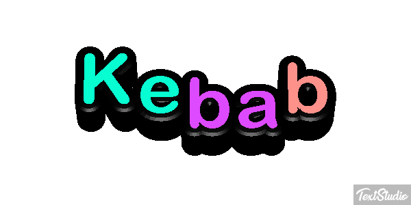 Kebab Text effect