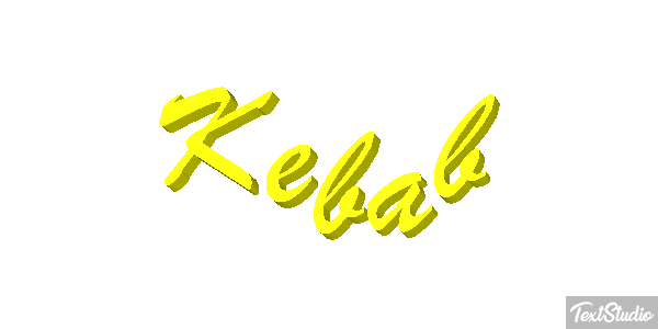 Kebab Text effect