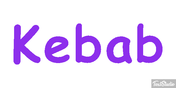 Kebab Text effect