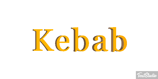 Kebab Text effect