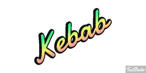 Kebab Text effect