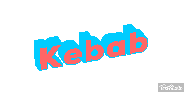 Kebab Text effect