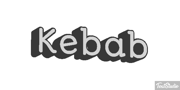 Kebab Text effect