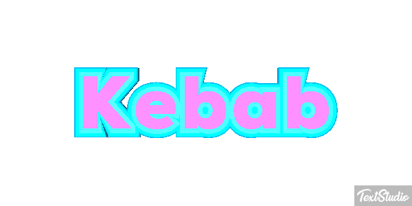 Kebab Text effect