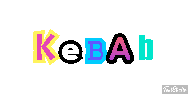 Kebab Text effect