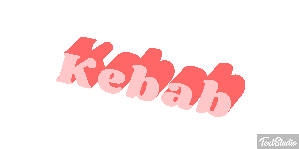 Kebab Text effect