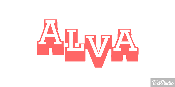 Alva Text effect