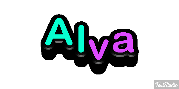 Alva Text effect