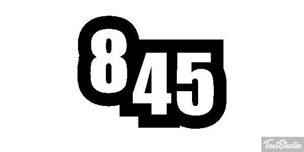 845 Текстовый эффект