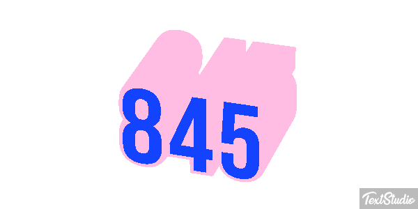 845 Текстовый эффект