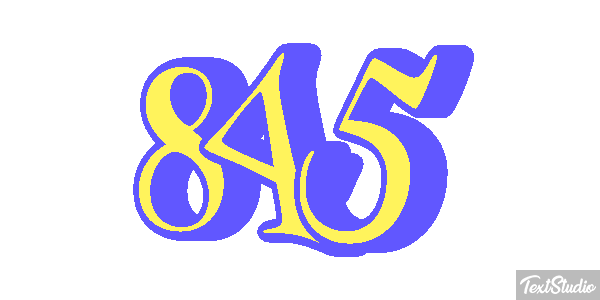 845 Текстовый эффект