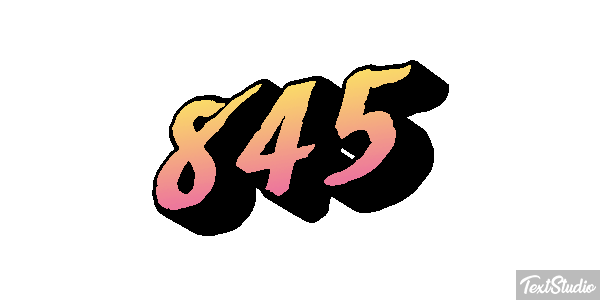 845 Текстовый эффект
