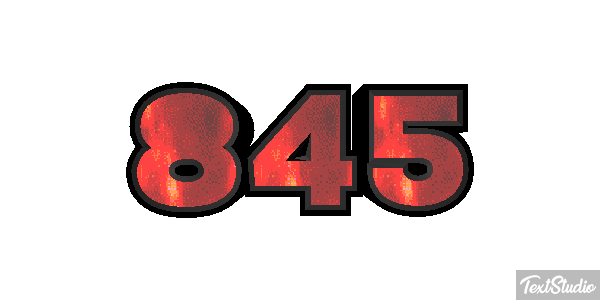 845 Текстовый эффект